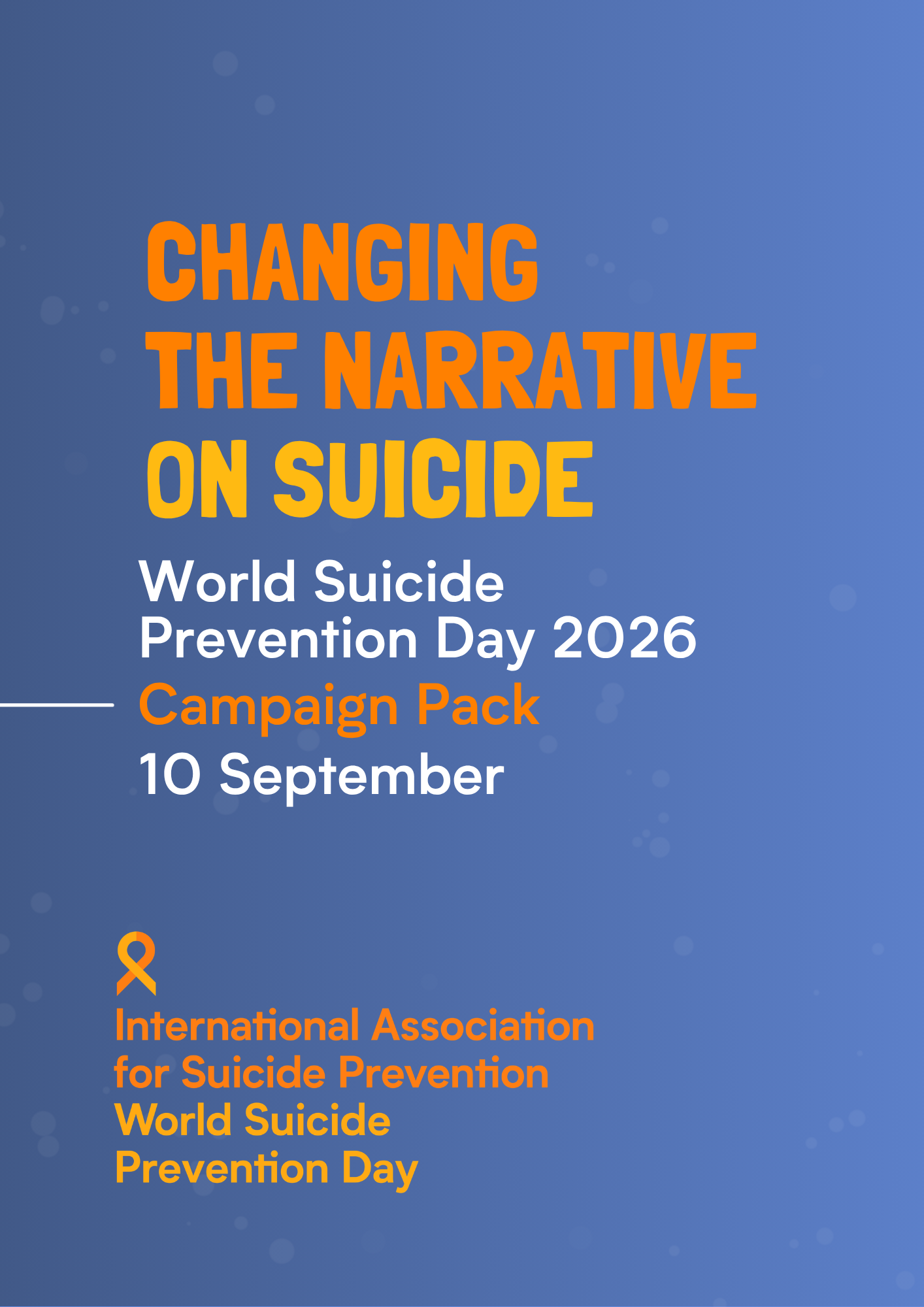 Cover image showing the IASP 2026 Campaign Pack for World Suicide Prevention Day
