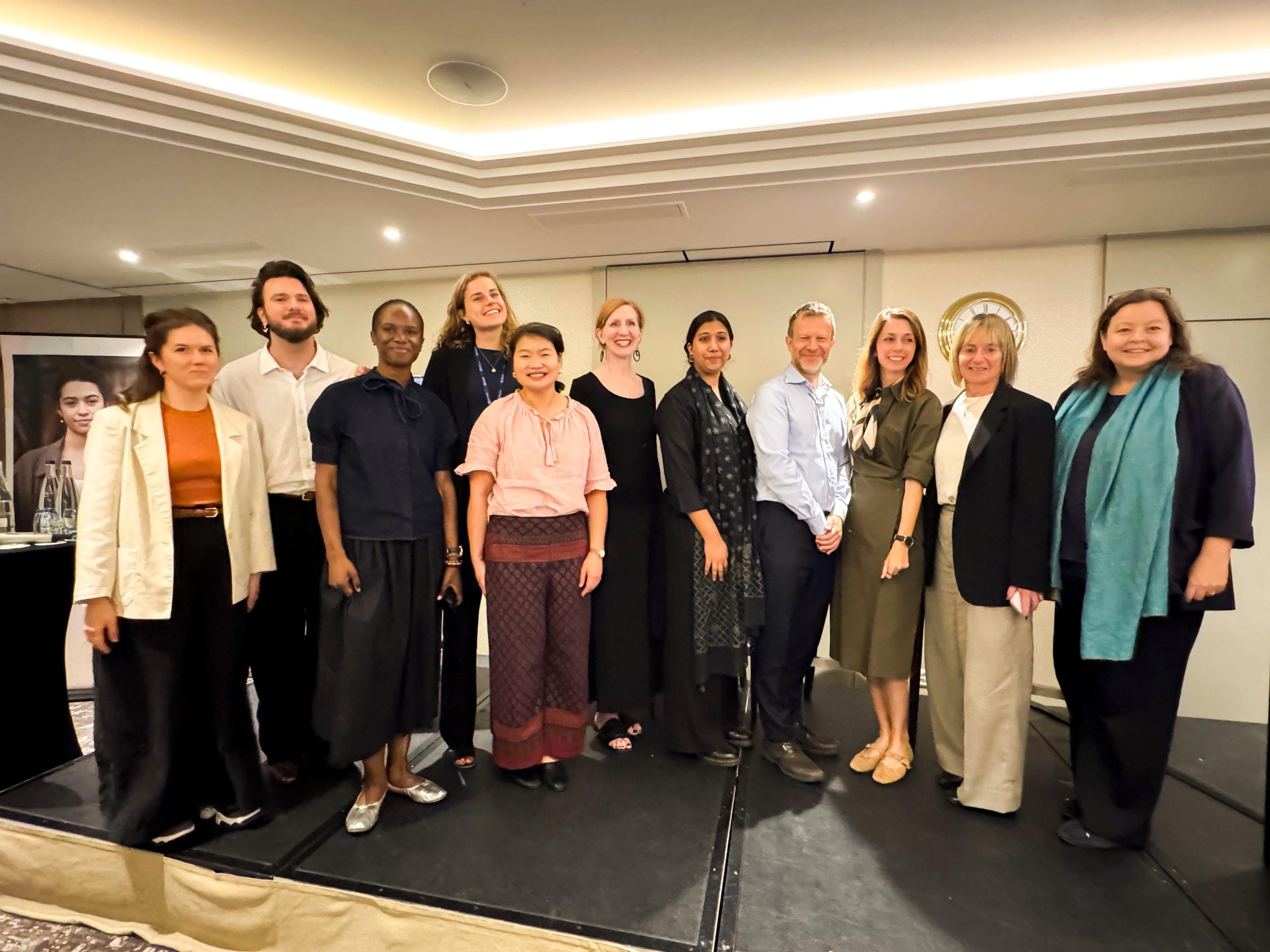A photo showing the group of panellists at the 79th World Health Assembly Online Safety Side Event