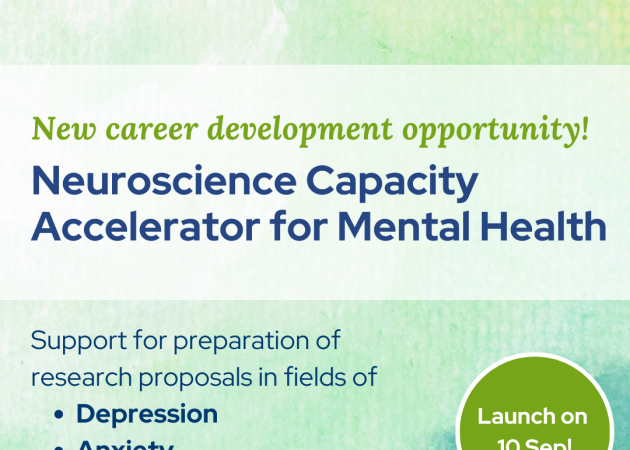 Neuroscience Capacity Accelerator for Mental Health – Call for applications