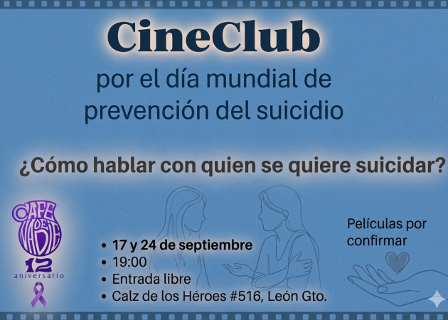 Cineclub par ala prevención del suicidio