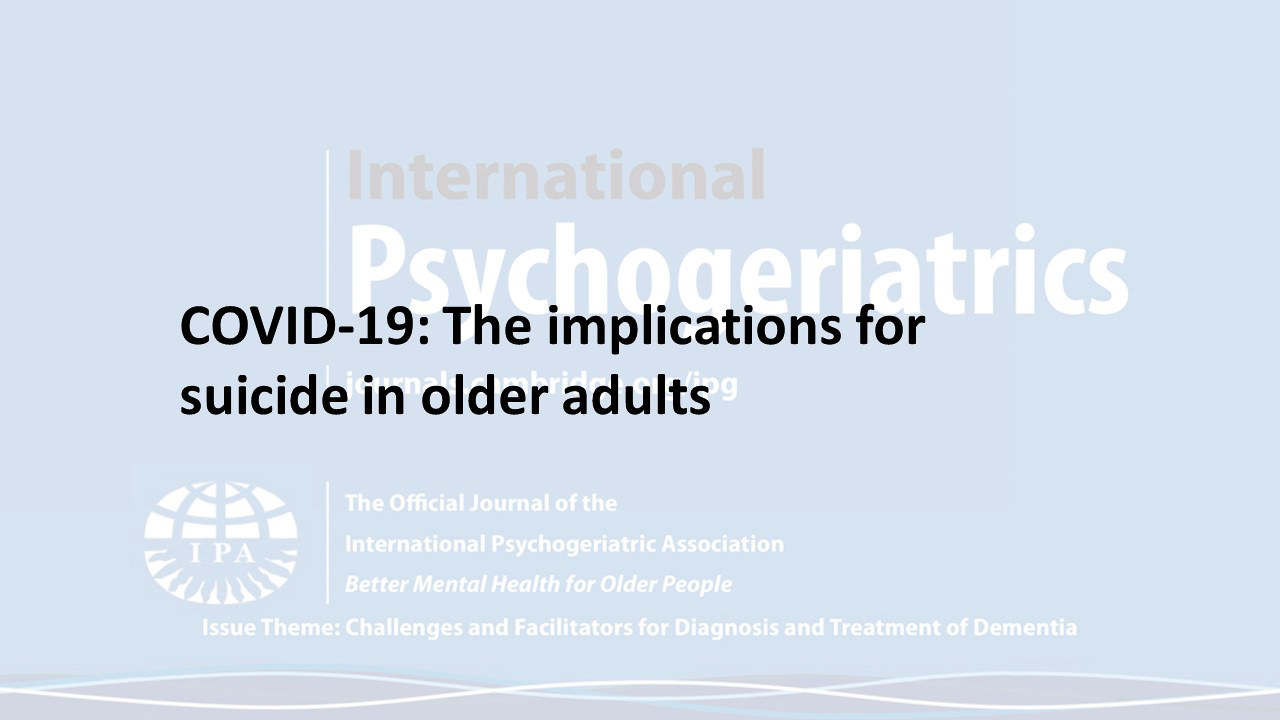 The implication for suicide in older adults