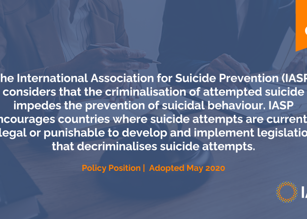 Updated Position Paper on the Decriminalisation of Attempted Suicide