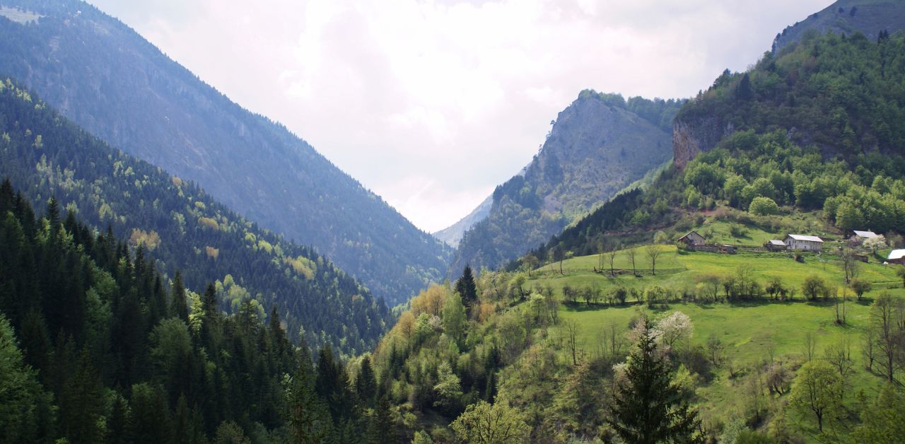 A landscape photo of the mountains in Kosovo