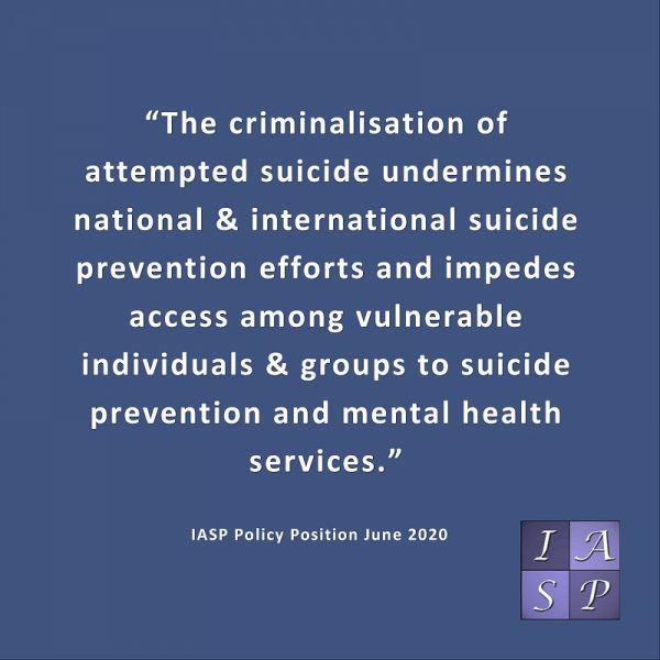 IASP Decriminalisation of Suicide Policy Position