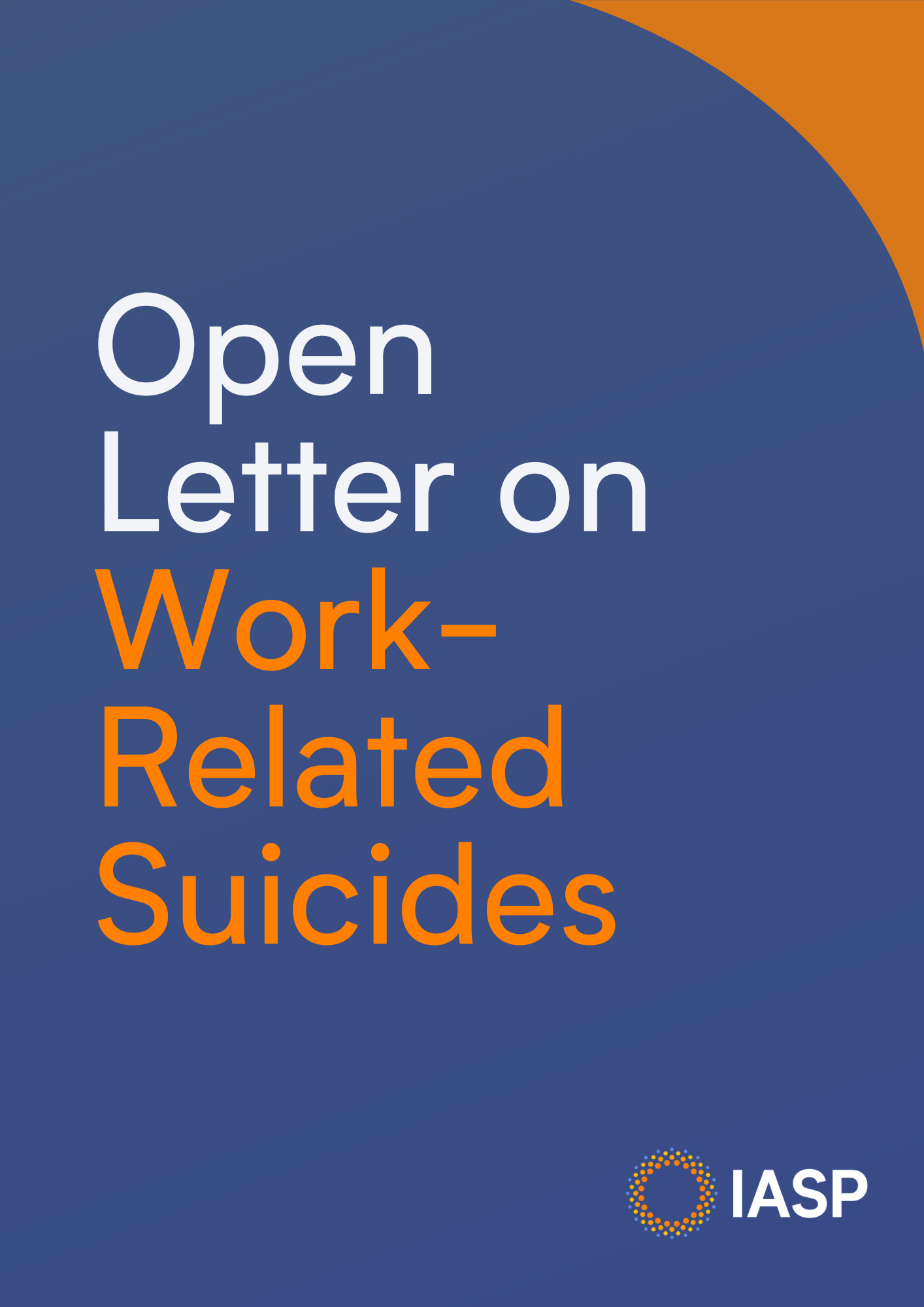 Open Letter on WorkRelated Suicides