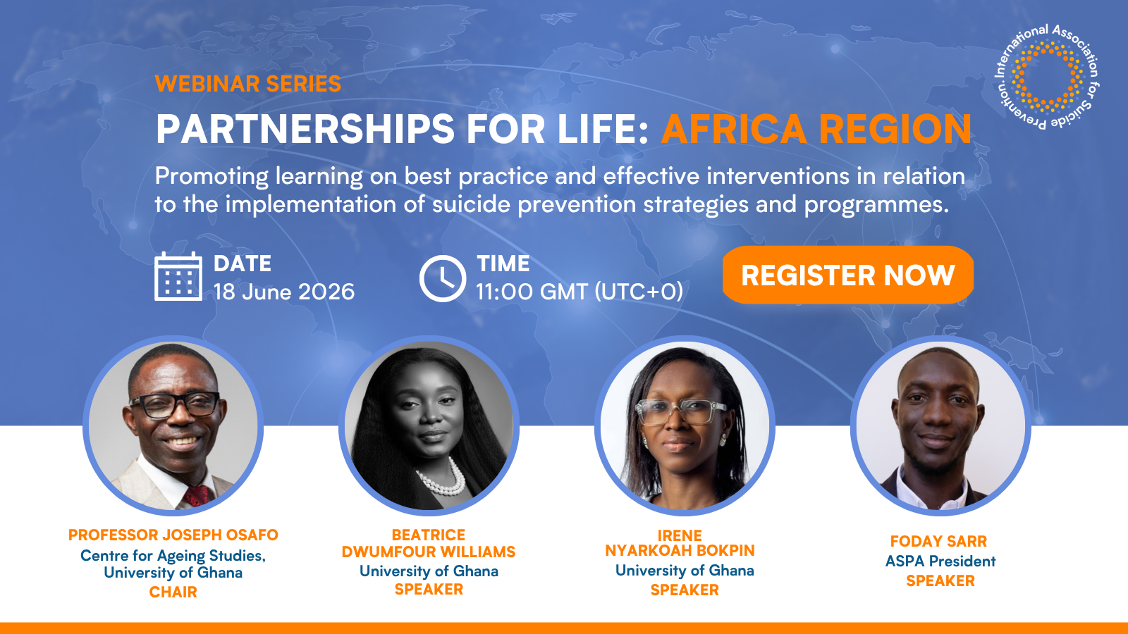 Flyer promoting the upcoming webinar in June 2026 from the Partnerships for Life Africa Region