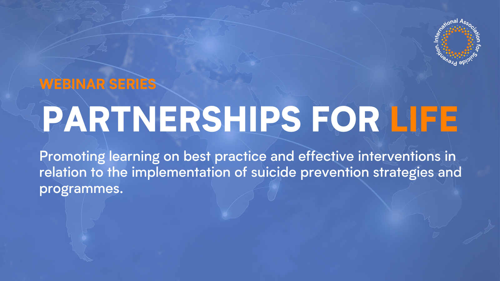 Flyer promoting the Partnerships for Life Webinar Series