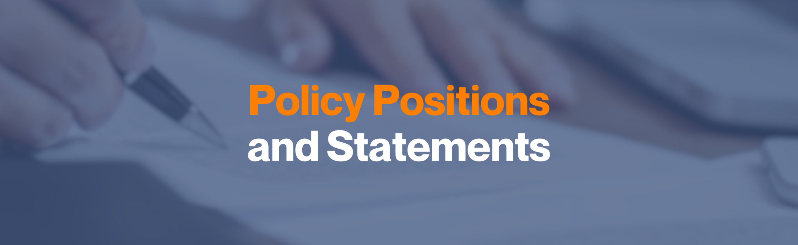 Policy Positions