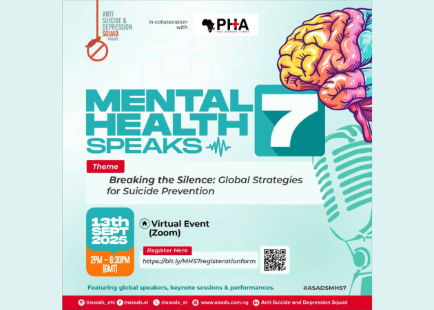 Mental Health Speaks 7:  Breaking the Silence – Global Strategies for Suicide Prevention