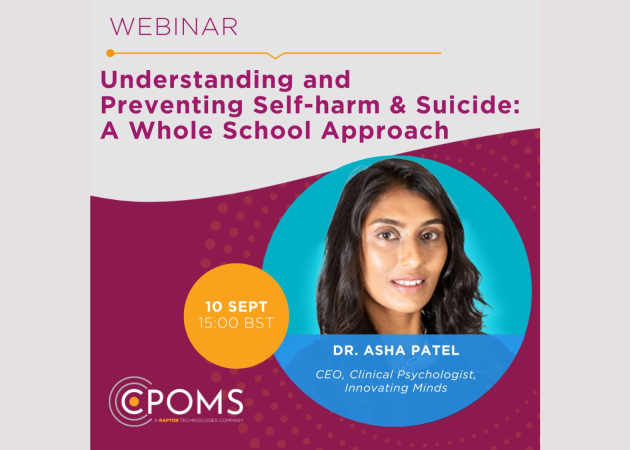 Understanding and Preventing Self-harm & Suicide – A Whole School Approach