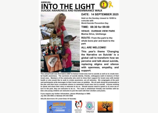 15TH ANNUAL SUICIDE AWARNESS & REMEMBRANCE WALK