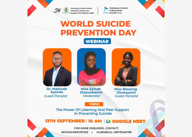 World Suicide Prevention Day Webinar