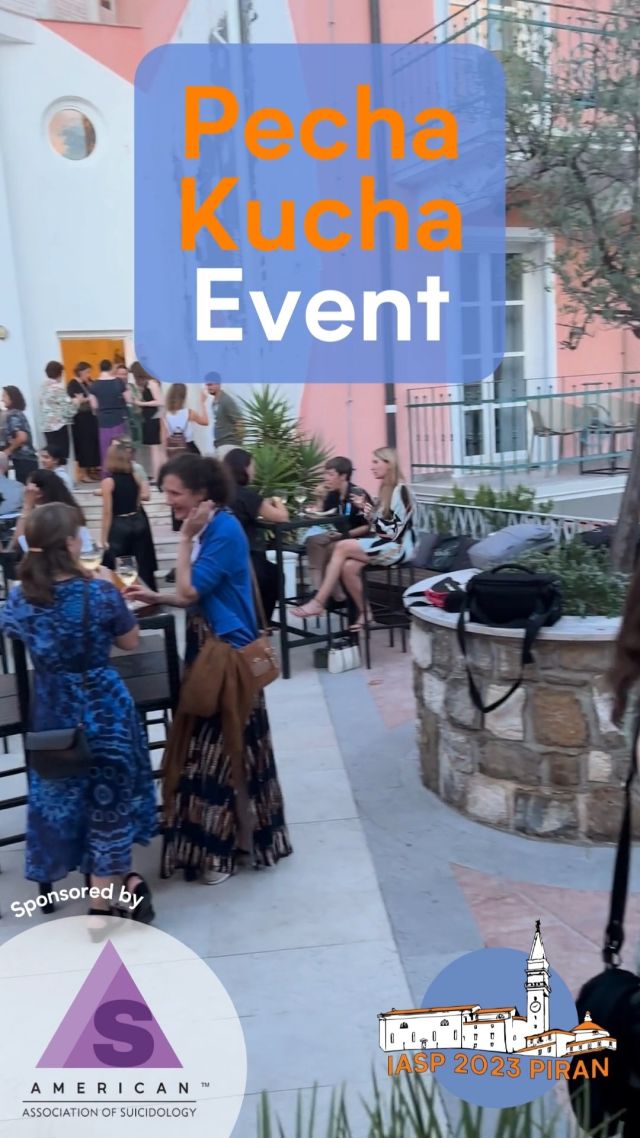 🌟 Reflecting on the Pecha Kucha Event 🌟

The highly anticipated Pecha Kucha Event made its grand return at the IASP 32nd World Congress in the picturesque Piran, Slovenia. Set against the backdrop of Art Hotel Tartini, this evening provided a spectacular showcase of research from our rising Early Career Researchers.

Our dynamic hosts, Professor Jo Robinson and Professor Nav Kapur, guided us through an evening of outstanding suicide prevention research. We're incredibly thankful for the support of our generous sponsor, the American Association of Suicidology (AAS).

Congratulations to all the presenters and our award winners: Dr Sandy Onie, Nina Krohne and Dr Hazel Marzetti! The Pecha Kucha is a celebration of the exceptional talent, passion, and leadership potential of emerging ECRs whose dedication and hard work are making a real difference in the field of suicide prevention.