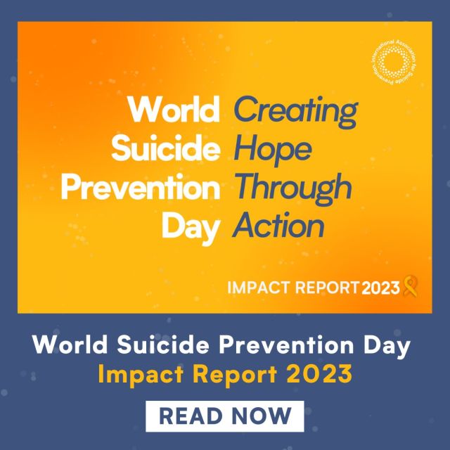 As part of our #20DaysOfHope, we are thrilled to release our World Suicide Prevention Day Impact Report 2023! Highlighting inspiring events globally, our collective efforts in raising awareness have helped to reduce the stigma surrounding suicide. 

Click the link in bio to read the report 👆

#SuicidePrevention #SuicideAwareness #IASP #CreatingHopeThroughAction #BeTheLight #Give20For20 #WSPD2023 #WSPD #MentalHealthMatters