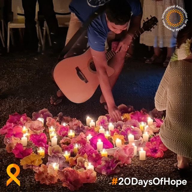 The IASP Light a Candle campaign encourages individuals to light a candle to show support for suicide prevention, to remember those lost to suicide and to acknowledge survivors of suicide. Together, let’s turn 20 years of suicide prevention awareness into a legacy of hope. 

Click the link in bio to donate today 👆

📷 SOS Suicide Polynésie Française 

#20DaysOfHope #SuicidePrevention #SuicideAwareness #IASP #WSPD #WorldSuicidePreventionDay #BeTheLight